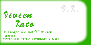 vivien kato business card